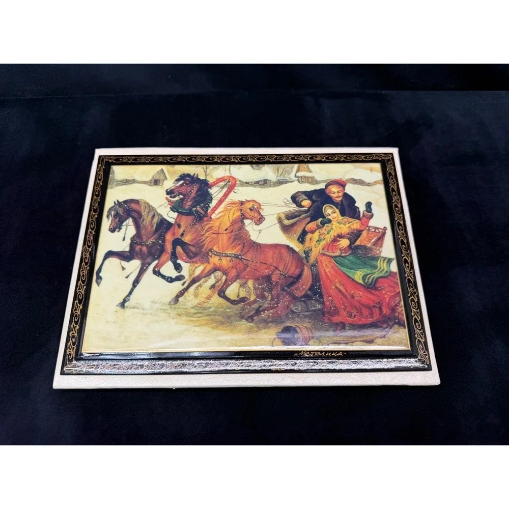 Vintage Christmas Sleigh Photo Album Horses Sleigh Bells 196 Photos Granny Core